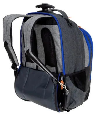 Produktbild von 3 Teile Set: Trolley Hero Signature Schultrolley Trolly Sporttasche Mäppchen (Two Tone Grey-Blue (grau-blau))