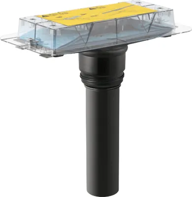 Produktbild von Geberit Cleanline Rohbauset Crossfloor für vertikale Deckendurchführung