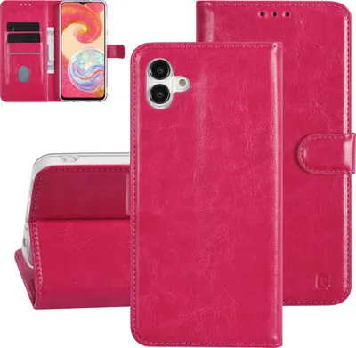 Immagine prodotto di UNIQ Accessory Galaxy A04e Custodia a libro - Portacarte per 3 carte - Chiusura magnetica - Hot Pink