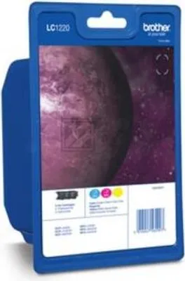 Produktbild von Brother LC1220 Rainbow Blisterfarbtintenset - Gelb, Cyan, Magenta - original - Blister mit Diebstahlsicherung - Tintenpatrone - für Brother DCP-J525, DCP-J725, DCP-J925, MFC-J430, MFC-J625, MFC-J825, MyMio MFC-J825