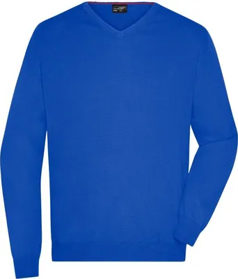 Produktbild von James & Nicholson Herrenpullover, BW, Gr. L,royalblau