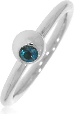 Produktbild von CB150519D61, CB150519D61, CB150519D61, CB150519D61 Ring mit 3 mm Blautopas ca. 0,12 ct. rhodiniert XEN