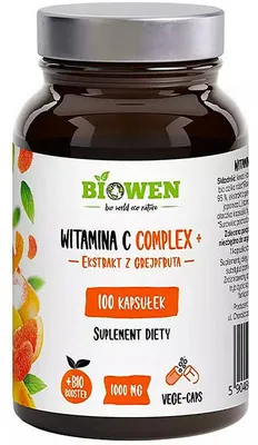 Suplement diety Biowen Witamina C Complex+ 100 kaps ekstrakt z grejpfruta
