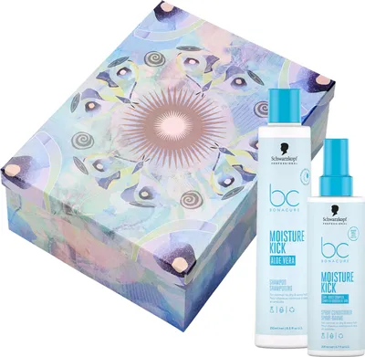 Produktbild von Schwarzkopf BC Moisture Kick Geschenkset - Shampoo 250 ml + Spray Conditioner 200 ml