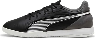 Produktbild von Puma King Match IT Fußballschuhe Unisex schwarz weiß grau Gr 39