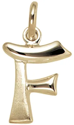 Produktbild von Anhänger Buchstabe F 375 Gold Gelbgold 14,1x9,8mm Halsschmuck Buchstabenanhänger