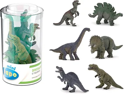 Produktbild von Papo Mini PLUS Dinosaurier Set 1 (Kunststoffbehälter, 6 Stück), Sammelfigur, Film & TV-Serien, 1 kg