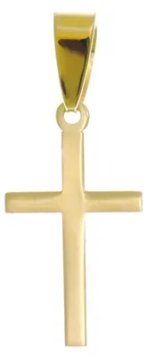 Produktbild von Kleine 9ct Gold Kreuz Anhänger mit Geschenkbox