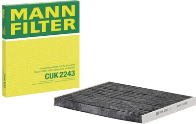 Produktbild von MANN-FILTER CUK 2243 Innenraumfilter Pollenfilter für OPEL Corsa D Schrägheck (S07) Aktivkohle