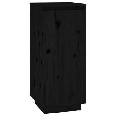 Obrázek produktu pro vidaXL Botník černý 35x35x80 cm Borovicový masiv