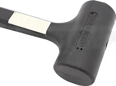 Produktbild von Gummihammer rückschlagfrei 900 gramm 2,0 lb, gummiert alles aus Schwarzem Gummi MGLW20
