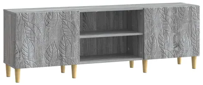 Obrázok produktu pre vidaXL TV skrinka 150 x 31 x 50 cm, sivá, drevotrieska v štýle Sonoma
