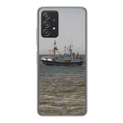 Produktbild von MuchoWow® Handyhülle Schutzhülle Hülle für Samsung Galaxy A33 5G Nordsee - Fischerboot - Wasser Silikon Softcase Handy Hülle - Kartenhalter