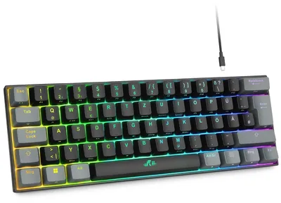Obrázek produktu pro Herní klávesnice bezdrátová - Mechanická - RGB - QWERTZ - Bluetooth a 2,4 GHz