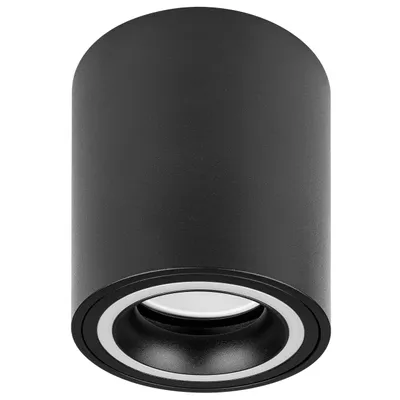 Produktbild von MasterLED Deckenstrahler Aufputz GU10 Schwarz Ø80mm Aluminium – moderne Aufbauleuchte für LED-Leuchtmittel
