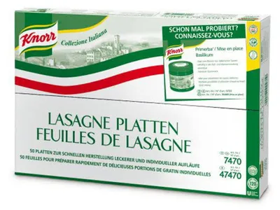 Image de Knorr Collezione Lasagnes plaques de pâte à la semoule de blé dur 10000g