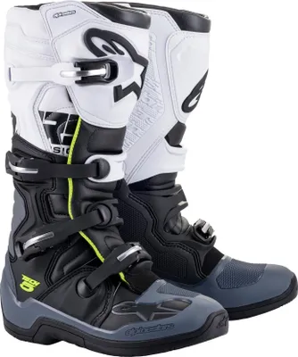 Produktbild von Alpinestars Tech 5 Motocross Stiefel, schwarz/grau/weiß, 14 (49.5)