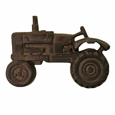 Produktbild von Wand-Flaschenöffner Traktor/Trecker aus Gusseisen, ca. L19,5 x B2,5 x H14,3 cm, dunkelbraun