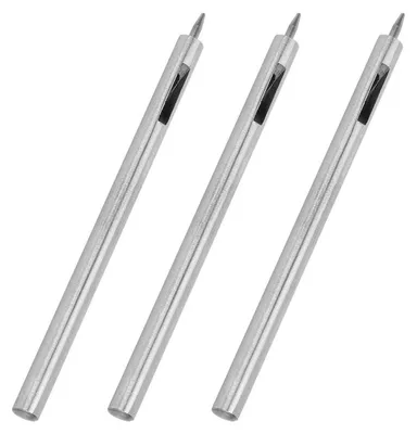 Obrázok produktu pre Sada Locheisen, 3 kusy, 1 mm, legovaná oceľ, vhodná na kožu, látku, opasky, topánky