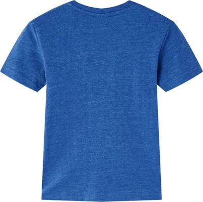 Produktbild von vidaXL Kinder-T-Shirt Dunkelblau Melange 140