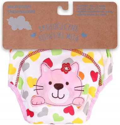 Produktbild von Trainingshöschen für Töpfchentraining, wasserdicht, PUL-Schicht, Nässe spürbar, Katzen-Design, 12-17 kg