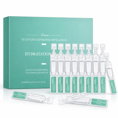 Produktbild von 30 Stück Hyaluronsäure Serum Ampullen Gesicht, Hyaluronic Acid Serum, Anti Aging Serum für Strafft die Haut, Feuchtigkeitsserum Gesicht für Damen