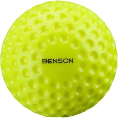 Obrázek produktu pro Benson Dimpled Baseball | 9palcový žlutý baseballový míček s důlky pro nadhazovací stroj