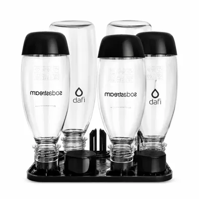 Image de Support de récupération pour 4 bouteilles, compatible avec les appareils à eau pétillante Brita, Dafi et SodaStream., Image générée par une IA