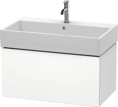 Produktbild von Waschtischunterbau L-CUBE 394x784x459mm weiß matt weiß matt