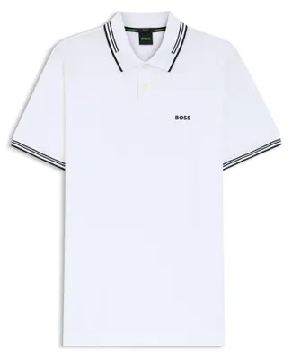 Produktbild von BOSS Herren Paul Polo, White100, XXL EU