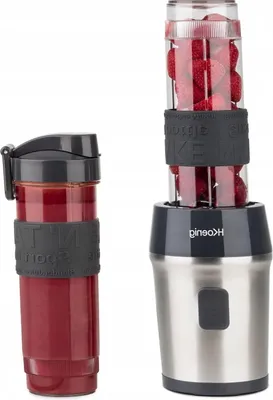 Zdjęcie produktu dla H.koening Smoo9 Mini Blender 300W Przenośny Mikser Smoothie 570Ml 2 Butelki
