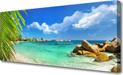 Produktbild von Tulup Leinwand-Bilder 125x50 Wandbild Canvas Kunstdruck Meer Landschaft
