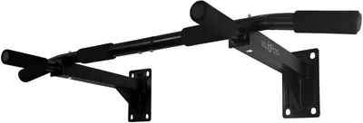 Image de Barre de traction murale - Barre de traction - Entraînement musculaire - Fixation murale robuste - 52 x 19,5 cm - Noir