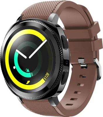Produktbild von Strap-it Samsung Gear Sport Silikonarmband (kaffeeBraun)