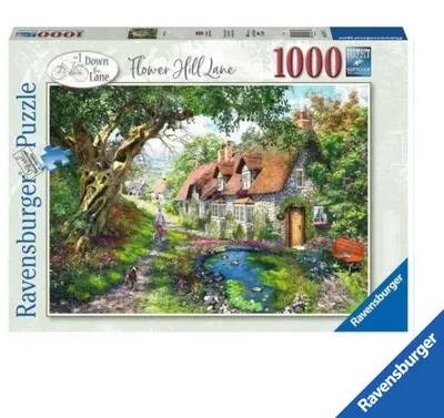 Produktbild von Ravensburger Premium Puzzle Weg zwischen Blumenbergen 1000 Teile