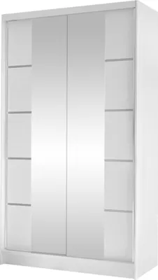 Produktbild von MIRJAN24 Schiebetürenschrank Diego V, Kleiderschrank, Stilvoll Schlafzimmer Garderobenschrank (Farbe: Weiß)