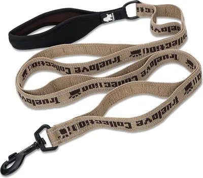 Produktbild von TrueLove Nylon Leine mit Neopren unterlegtem Griff braun, Größe: L