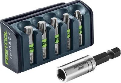 Produktbild von Festool BT-IMP SORT1, 5 Stück(e), Pozidriv, Torx Plus, PZ 2, TX20, TX25, TX30, TX40, 25 mm, 25,4 / 4 mm (1 / 4")