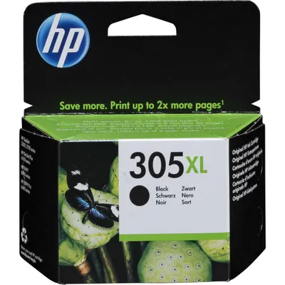 Obrázok produktu pre HP Čierna originálna atramentová kazeta 305XL s vysokou výťažnosťou, Vysoký (XL) výnos, Čierna, Atrament na pigmentovej báze, 4 ml, 1 kusov, 240 strany