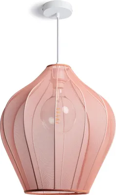 Produktbild von Pendelleuchte aus Metall und Stoff Ø400 mm Yara Altrosa