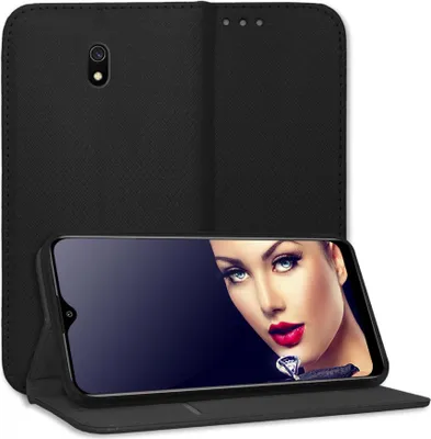 Immagine prodotto di Bookstyle Custodia protettiva Flip Cover Custodia per Xiaomi Redmi 8A (6.2'') - Nero