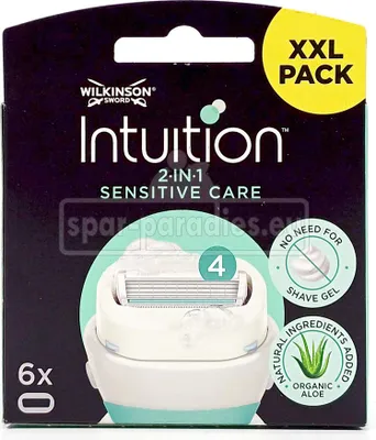 Produktbild von Wilkinson Intuition 2-in-1 Sensitive Care Rasierklingen, 6er Pack