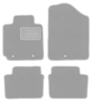 Productafbeelding van Velours automatten voor Hyundai Veloster 2011-2018 (coupé) – 4-delig, grijs, op maat – Wielganizator OSLO