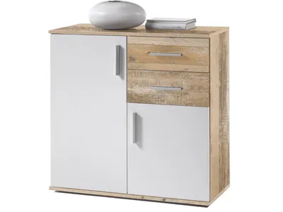 Produktbild von Kommode >Freida< (B/H/T 80 x 82 x 35 cm) in Old-Style - 80x82x35cm (BxHxT)
