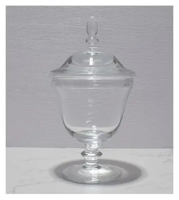 Imagen del producto de Tarro de vidrio artesanal con tapa - 19,5 cm
