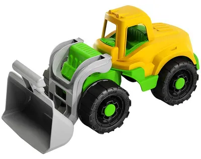 Produktbild von Spielzeug Bulldozer 30 cm mit beweglicher Schaufel, originalgetreu nachgebildet