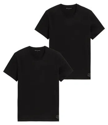 Produktbild von TOM TAILOR Herren Crewneck T-Shirt im Doppelpack, 29999 - Black, L