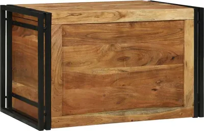 Immagine prodotto di Scatola di Stoccaggio 80 x 50 x 50 cm Legno di acacia