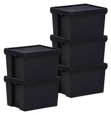Productafbeelding van Set van 5 Opbergdozen - 40 x 50.5 x 32 cm - 45 L