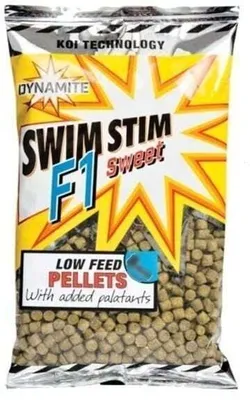 Obrázok produktu pre Dynamite Baits Pellets Swim Stim F1 900 g 4 mm Sweet Pelety
